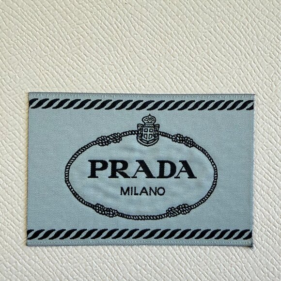 Authentic Prada Gift Box w/ Ribbon & Tissue Paper | White Prada Storage Box - Picture 2 of 4
